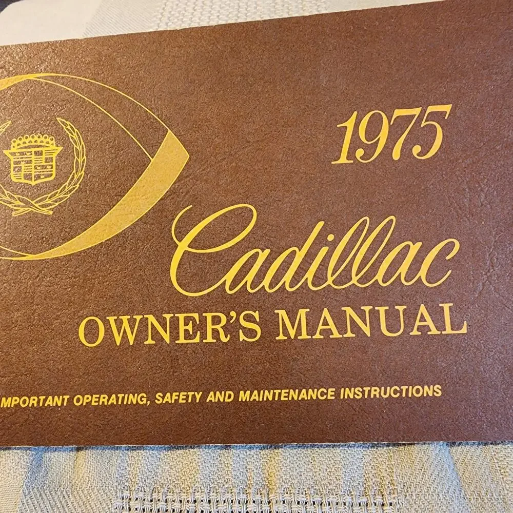 1975 Cadillac Owners Manual Original